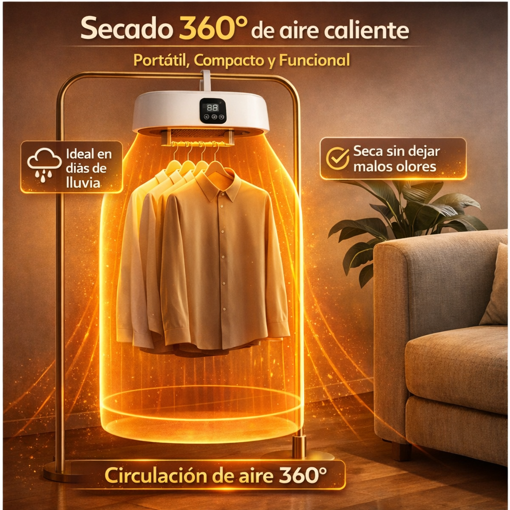 ¡SECADORA ELÉTRICA PORTÁTIL! Sin aumentar tu factura de luz