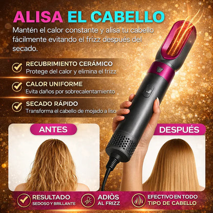 ✨  CEPILLO 5 EN 1 - LOOK PROFESIONAL SIN SALIR DE CASA - 🎄OFERTA MEGA NAVIDAD 🔥